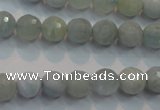 CAQ223 15 inches 8mm faceted round aquamarine beads wholesale