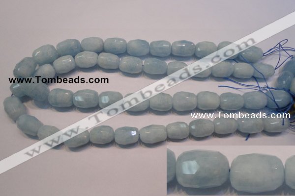 CAQ318 15.5 inches 13*18mm faceted nuggets natural aquamarine beads