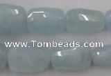 CAQ415 8*12mm – 18*28mm faceted nuggets natural aquamarine beads