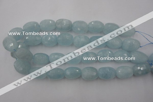 CAQ416 15.5 inches 18*25mm faceted nuggets natural aquamarine beads