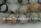 CAQ423 15.5 inches 12mm faceted round natural aquamarine beads