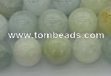 CAQ433 15.5 inches 10mm round natural aquamarine beads wholesale