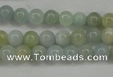 CAQ452 15.5 inches 6mm round aquamarine beads wholesale