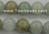 CAQ455 15.5 inches 12mm round aquamarine beads wholesale