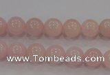 CAQ482 15.5 inches 8mm round natural pink aquamarine beads