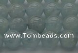 CAQ502 15.5 inches 8mm round natural aquamarine beads