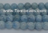 CAQ508 15.5 inches 4mm round A+ grade natural aquamarine beads