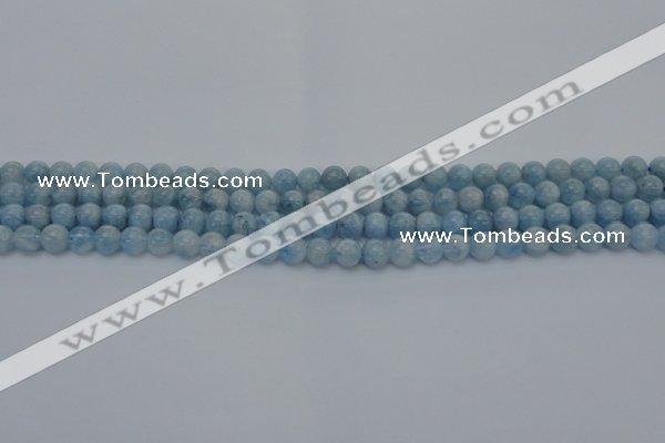 CAQ508 15.5 inches 4mm round A+ grade natural aquamarine beads