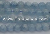 CAQ517 15.5 inches 5mm round AA grade natural aquamarine beads