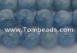 CAQ520 15.5 inches 8mm round AA grade natural aquamarine beads