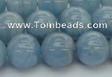 CAQ521 15.5 inches 10mm round AA grade natural aquamarine beads