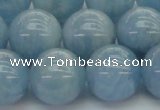 CAQ522 15.5 inches 12mm round AA grade natural aquamarine beads