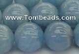 CAQ523 15.5 inches 14mm round AA grade natural aquamarine beads