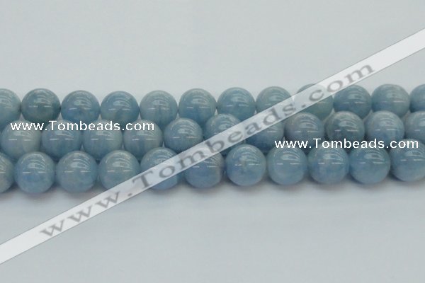 CAQ523 15.5 inches 14mm round AA grade natural aquamarine beads