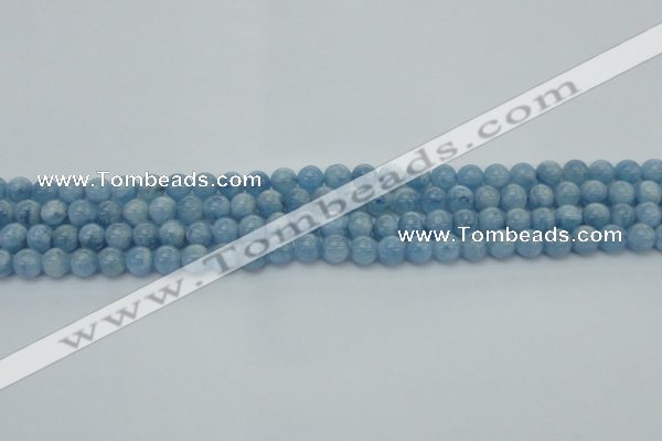 CAQ525 15.5 inches 4mm round AA+ grade natural aquamarine beads