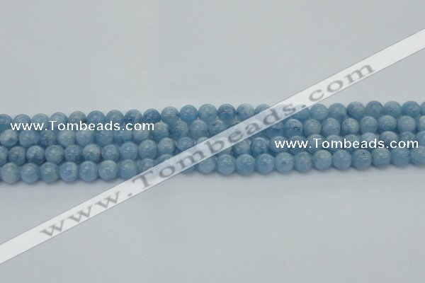 CAQ526 15.5 inches 5mm round AA+ grade natural aquamarine beads