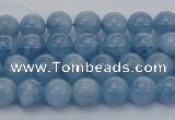 CAQ535 15.5 inches 4mm round AAA grade natural aquamarine beads