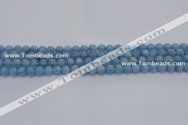 CAQ536 15.5 inches 6mm round AAA grade natural aquamarine beads