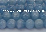 CAQ537 15.5 inches 8mm round AAA grade natural aquamarine beads