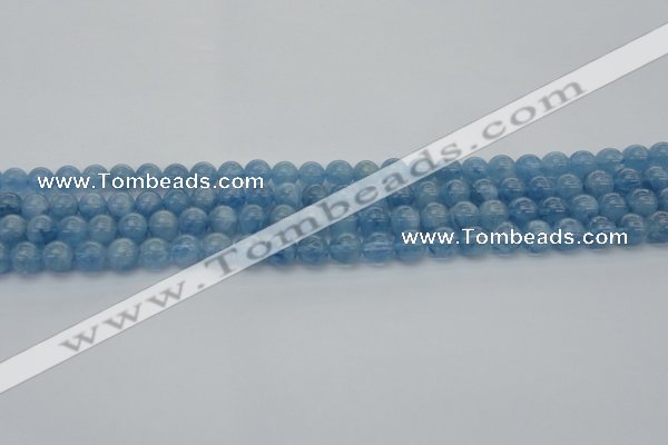 CAQ543 15.5 inches 4mm round AAAA grade natural aquamarine beads