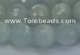 CAQ563 15.5 inches 12mm faceted round natural aquamarine beads