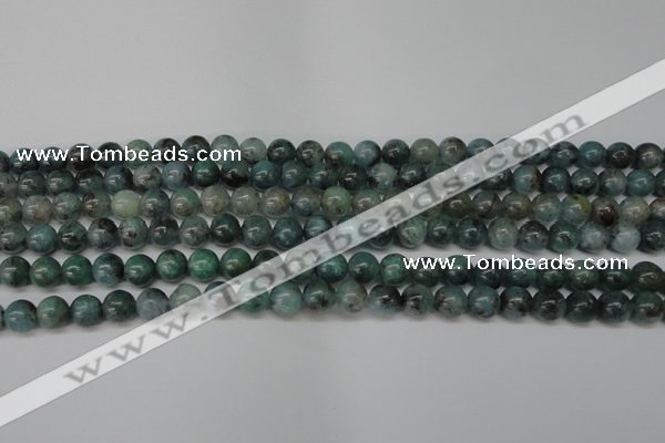 CAQ601 15.5 inches 6mm round aquamarine gemstone beads