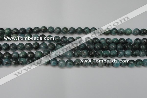 CAQ602 15.5 inches 8mm round aquamarine gemstone beads