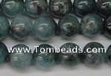 CAQ603 15.5 inches 10mm round aquamarine gemstone beads