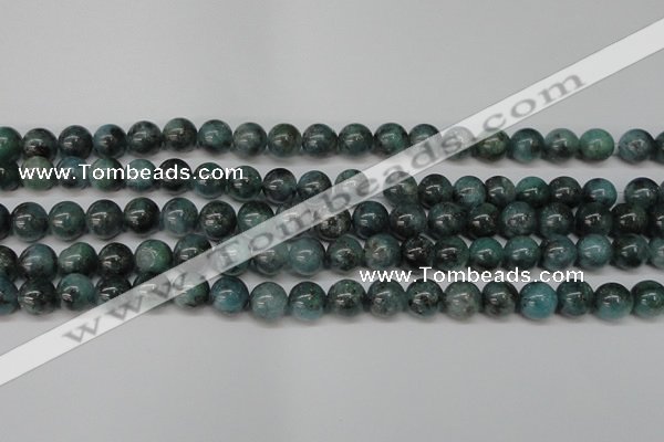 CAQ603 15.5 inches 10mm round aquamarine gemstone beads