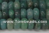 CAQ610 15.5 inches 4*6mm rondelle aquamarine gemstone beads