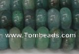 CAQ612 15.5 inches 6*10mm rondelle aquamarine gemstone beads