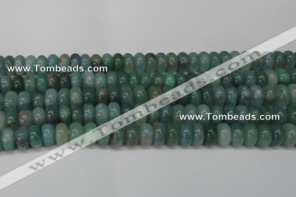 CAQ613 15.5 inches 7*12mm rondelle aquamarine gemstone beads