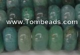 CAQ614 15.5 inches 8*14mm rondelle aquamarine gemstone beads