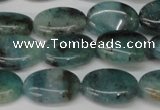 CAQ628 15.5 inches 10*14mm oval aquamarine gemstone beads