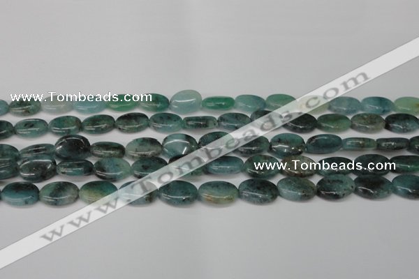 CAQ628 15.5 inches 10*14mm oval aquamarine gemstone beads