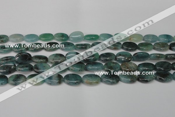 CAQ629 15.5 inches 12*16mm oval aquamarine gemstone beads