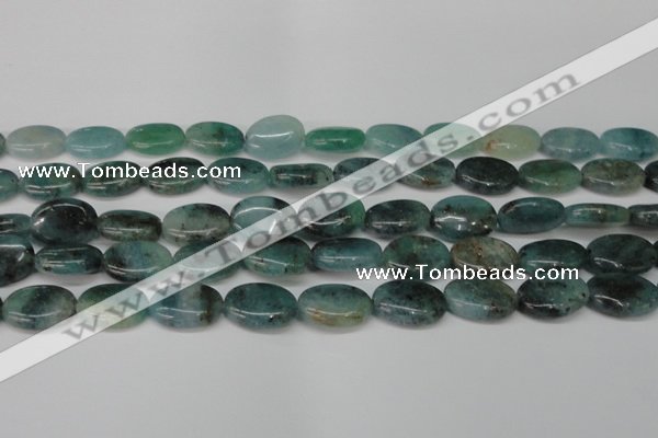 CAQ630 15.5 inches 13*18mm oval aquamarine gemstone beads