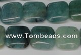 CAQ637 15.5 inches 12*12mm square aquamarine gemstone beads