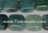 CAQ639 15.5 inches 16*16mm square aquamarine gemstone beads