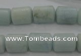 CAQ64 15.5 inches 10*14mm tube natural aquamarine beads wholesale