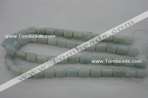 CAQ64 15.5 inches 10*14mm tube natural aquamarine beads wholesale