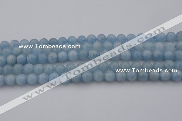 CAQ701 15.5 inches 6mm round natural aquamarine beads wholesale