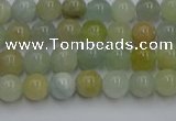 CAQ751 15.5 inches 6mm round aquamarine beads wholesale