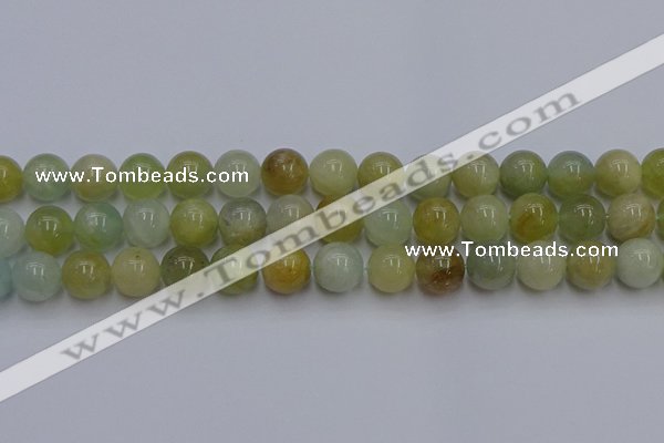 CAQ755 15.5 inches 14mm round aquamarine beads wholesale