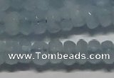 CAQ761 15.5 inches 5*8mm faceted rondelle aquamarine beads