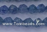 CAQ772 15.5 inches 8mm faceted nuggets imitation aquamarine beads