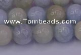 CAQ783 15.5 inches 10mm round natural aquamarine beads