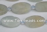 CAQ801 15.5 inches 10*16mm oval aquamarine gemstone beads