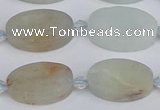 CAQ802 15.5 inches 13*20mm oval aquamarine gemstone beads