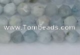 CAQ831 15.5 inches 6mm faceted nuggets aquamarine beads